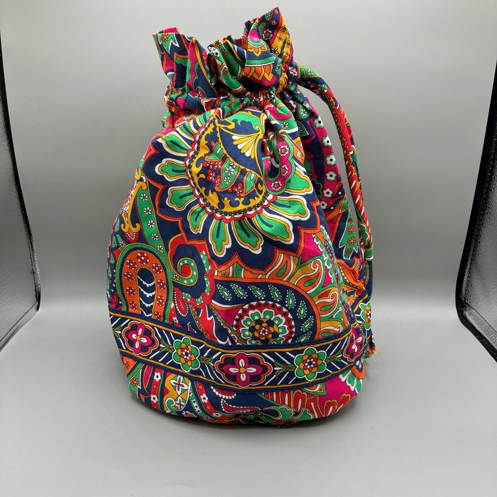 Vera Bradley Ditty Venetian Paisley Multicolor Water Resistant Travel Toiletry - Picture 4 of 9